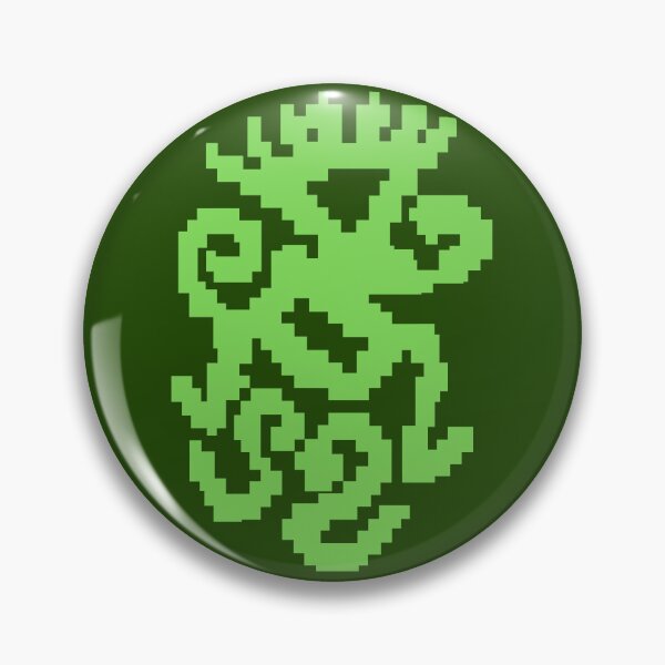Item preview, Retro 8-Bit Neolithic Shaman Pixel Art - Grotta dei Cervi Cave Art - Green Edition designed and sold by Message from Earth.