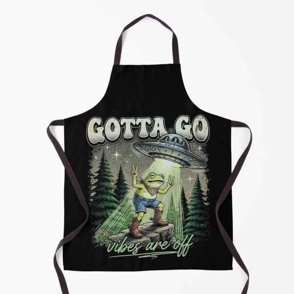 Item preview, Gotta Go Vibes are Off UFO Funny Western Cowboys Frog Vintage designed and sold by CF_VintageDesign.