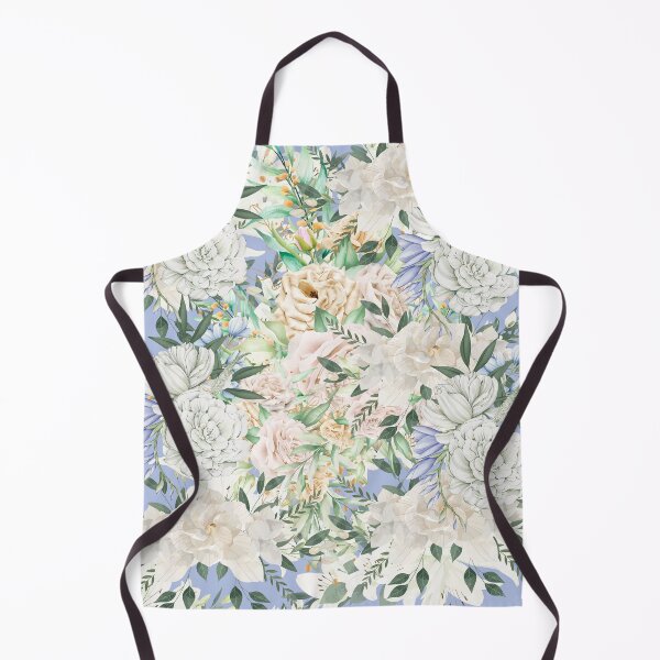 Item preview, Neutral floral design in blue designed and sold by Extremeallie.