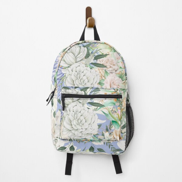 Item preview, Neutral floral design in blue designed and sold by Extremeallie.