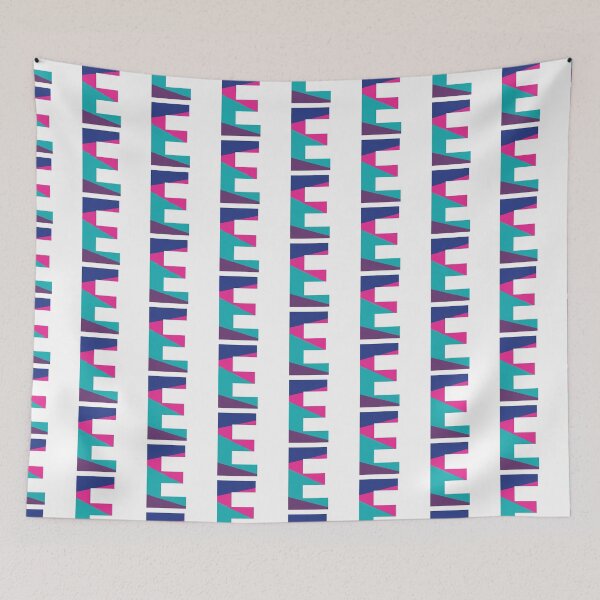 Item preview, Retro Color Block Letter E – Geometric Initial Monogram Design designed and sold by Fontaine Color Co..