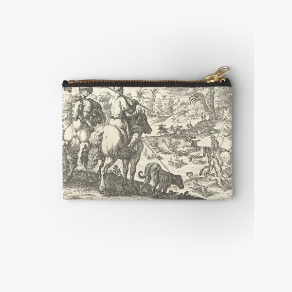 Item preview, Ostrich Hunt Scene | Bird Art designed and sold by GammaRay.