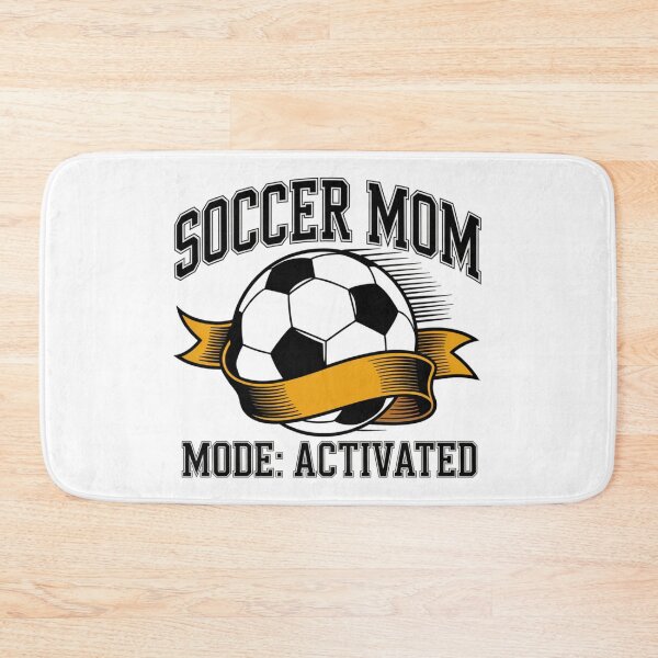 Item preview, Soccer Mom Mode Activated Typography with Ball and Ribbon designed and sold by DariaOltes.