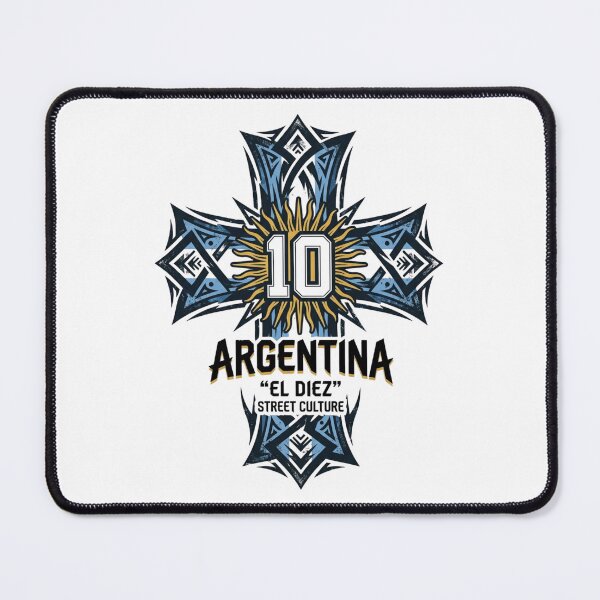Item preview, Argentina Tribal Cross 10 designed and sold by FootballCrazy10.