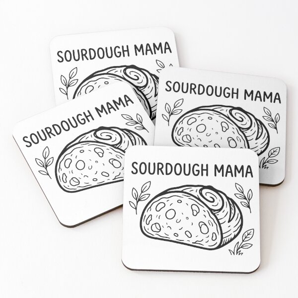 Item preview, Sourdough Mama Cute Cottagecore Baking Quote designed and sold by TobattoVision Commodities.