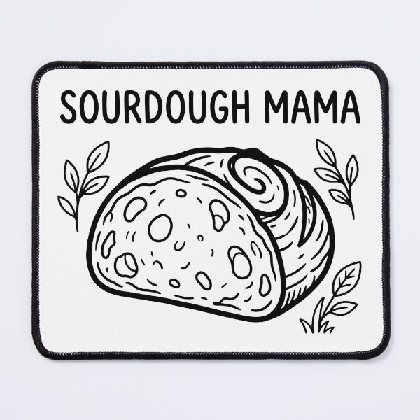 Item preview, Sourdough Mama Cute Cottagecore Baking Quote designed and sold by TobattoVision Commodities.