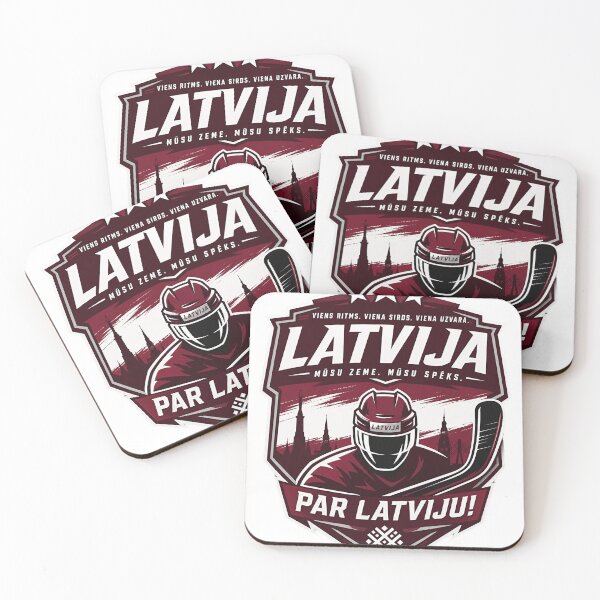 Item preview, Latvia Hockey Emblem, Modern Latvian Fan Badge  designed and sold by Jandedan.