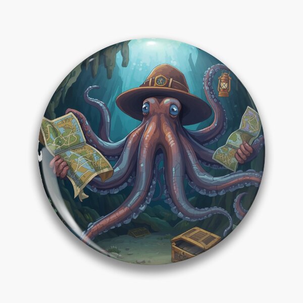 Item preview, Octopus Explorer Kids T-Shirt | Cool Ocean Boy Shirt | Adventure Octopus Tee | Gift for Boys designed and sold by SunnyDesign82.