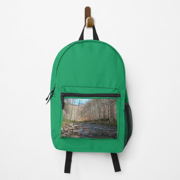 Item preview, Mountain River in Early Autumn – Scenic Nature from Romania designed and sold by MSMPrintDesign.