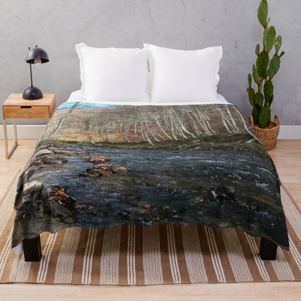 Item preview, Mountain River in Early Autumn – Scenic Nature from Romania designed and sold by MSMPrintDesign.