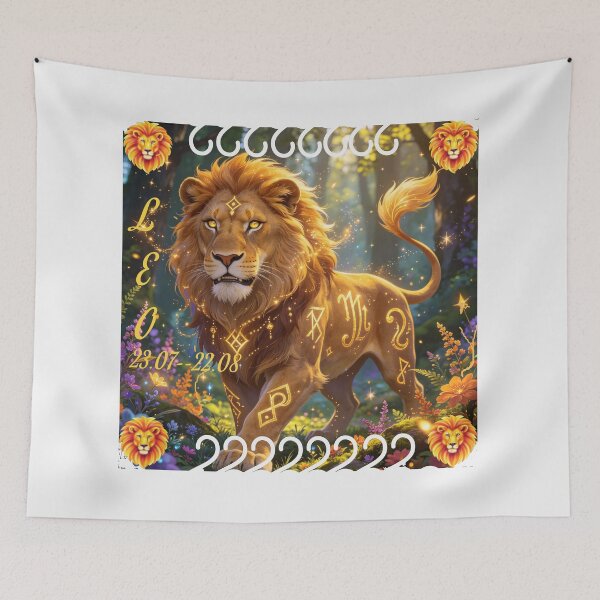 Item preview, Mystical Leo Zodiac Lion Design designed and sold by wojtas90.