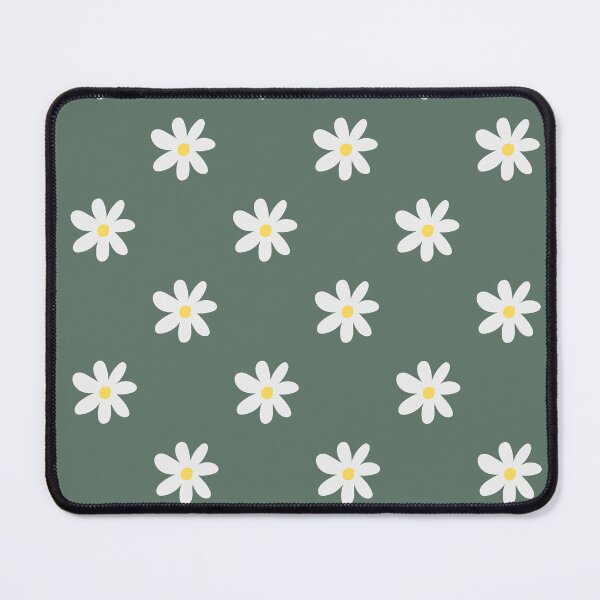 Item preview, Sage Green Daisy Pattern Phone Case for Her or Mom | Minimalist Floral Journal for Students or Teacher | Daisy Aesthetic Blanket for Girls | Boho Sage Green Tote Bag Gift for Nurse designed and sold by VivaFy.