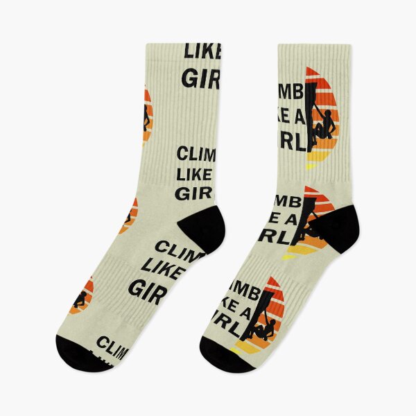 Item preview, Vintage Rock Climbing Woman - Climb like a girl  designed and sold by Alexaltay.