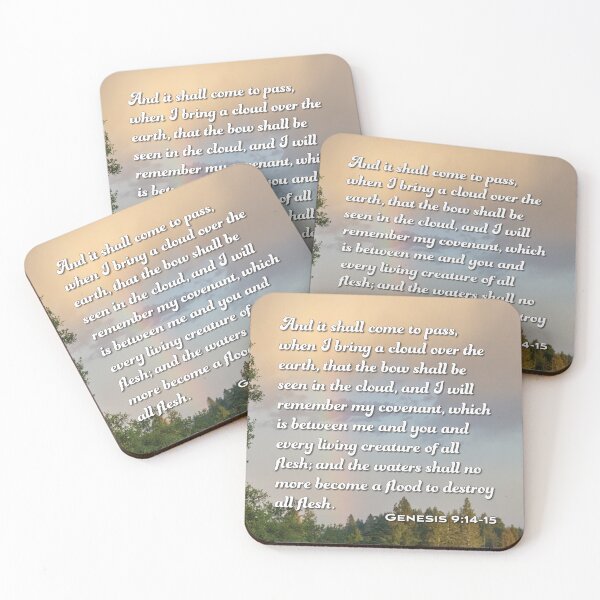 Item preview, Genesis 9 14 15 - Inspirational Bible Verse designed and sold by InsprtnlArtbyDP.