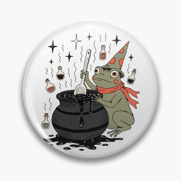 Item preview, Frog Alchemy Society | Medieval Wizard Frog Brewing Potions designed and sold by fallmoree.