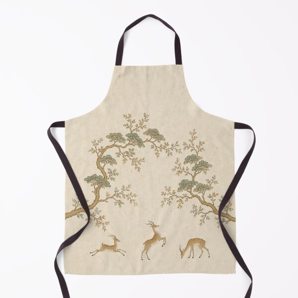 Item preview, Vintage Deers Beneath Pine Branches designed and sold by TheFourthGarden.