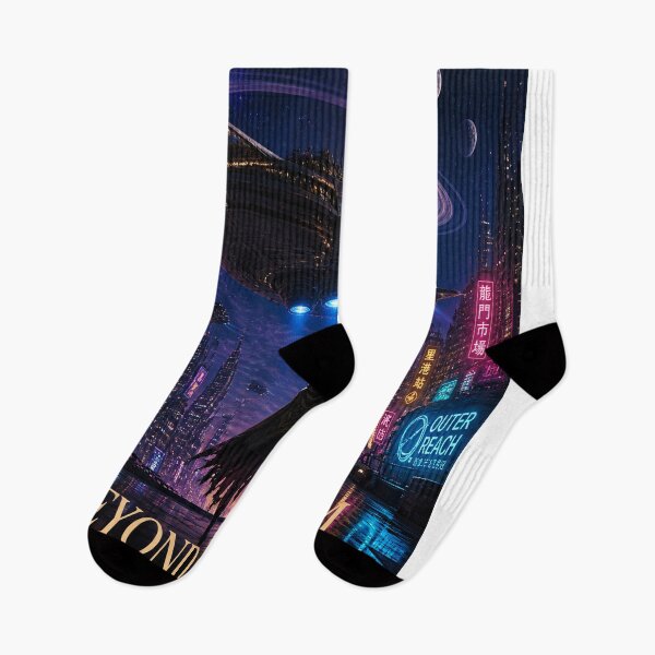 Item preview, Neon Galaxy Outpost – Cyberpunk Space Explorer Art designed and sold by Shaw1Berry.