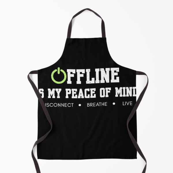 Item preview, Offline Is My Peace of Mind T-Shirt | Digital Detox Shirt | Disconnect Breathe Live Graphic Tee designed and sold by QuirkyCloud Designs.