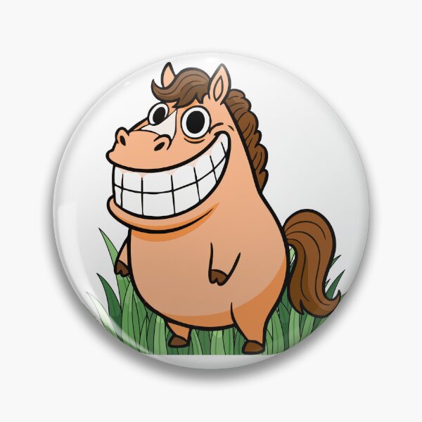 Item preview, Funny Grinning Horse Cartoon Character designed and sold by CrownINDesign.