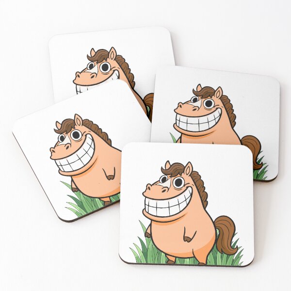 Item preview, Funny Grinning Horse Cartoon Character designed and sold by CrownINDesign.