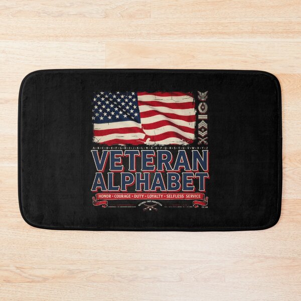 Item preview, Veteran Alphabet Proud Military Veteran American Flag Patriotic Design designed and sold by Redgiant87x.