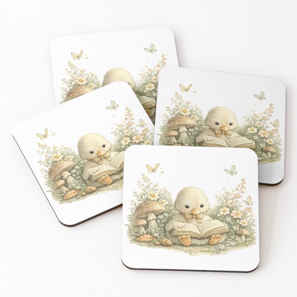 Item preview, Cute Reading Duck – Whimsical Book Lover Art designed and sold by Clothes With Smiling Animals Walt Gral.