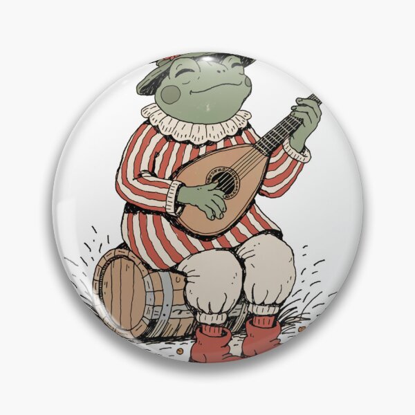 Item preview, Frog Bard Society | Medieval Musician Frog Playing Lute designed and sold by fallmoree.