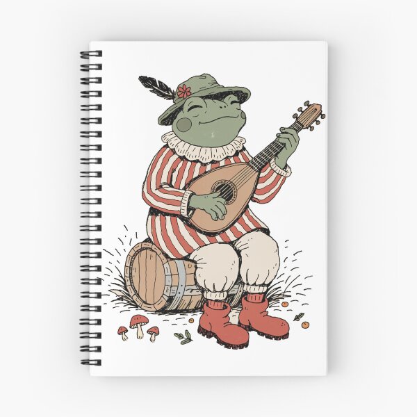Item preview, Frog Bard Society | Medieval Musician Frog Playing Lute designed and sold by fallmoree.