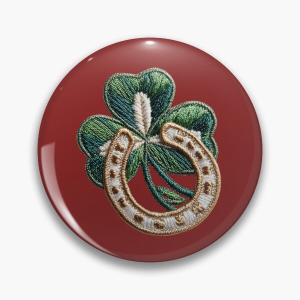 Item preview, Lucky Clover and Horseshoe Embroidery designed and sold by MegaNovaArt.