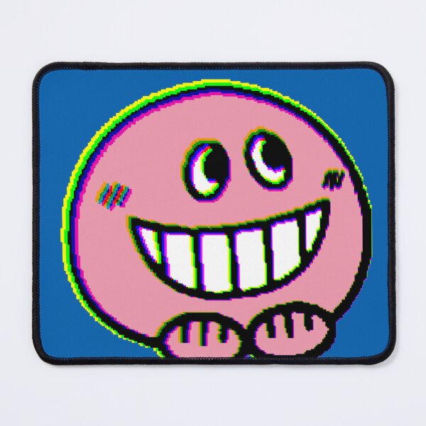 Item preview, Pink Character Big Smile Glitch Effect designed and sold by AstronautMerch.