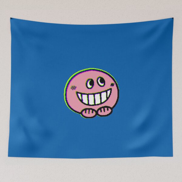 Item preview, Pink Character Big Smile Glitch Effect designed and sold by AstronautMerch.