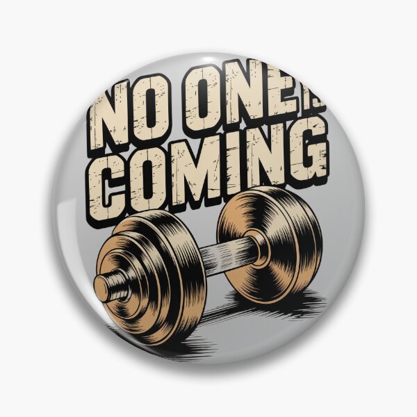 Item preview, No One Is Coming - Gym Motivation Dumbbell Shirt designed and sold by Hadamah.
