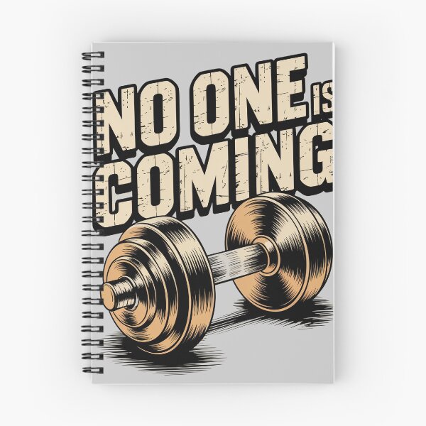 Item preview, No One Is Coming - Gym Motivation Dumbbell Shirt designed and sold by Hadamah.