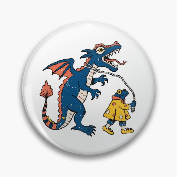 Item preview, Frog Dragon Walker | Brave Medieval Frog and Dragon designed and sold by fallmoree.
