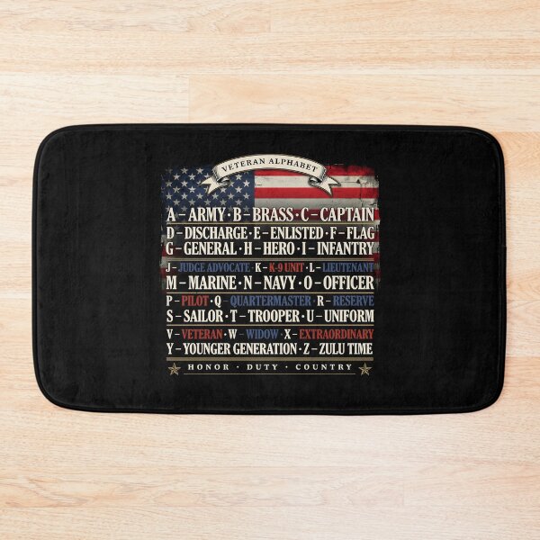 Item preview, Veteran Alphabet Patriotic Military Tribute with American Flag Style designed and sold by Redgiant87x.