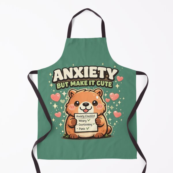 Item preview, Anxiety But Make It Cute Capybara Shirt Funny Mental Health Kawaii Capybara Retro Graphic Tee designed and sold by Artistry in Motion by MADsrecreation.
