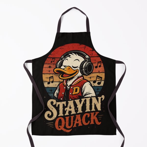 Item preview, Stayin' Quack Retro Duck Music Lover Vintage Sunset DJ Bird Funny Music Pun T-Shirt designed and sold by HOUSE OF TIST.
