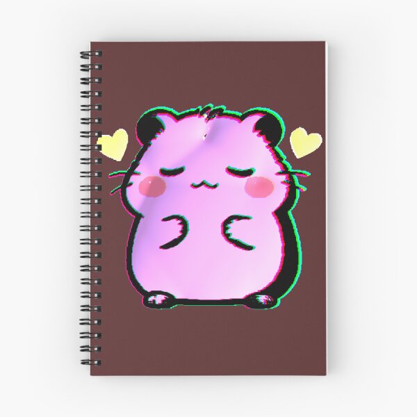 Item preview, Kawaii Pink Glitch Hearts Hamster Happy designed and sold by AstronautMerch.