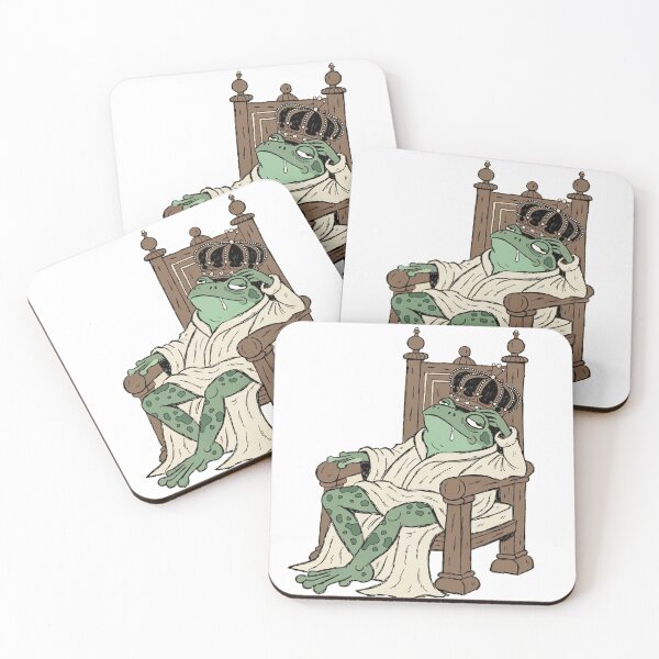 Item preview, Frog King | Lazy Medieval Frog Monarch designed and sold by fallmoree.