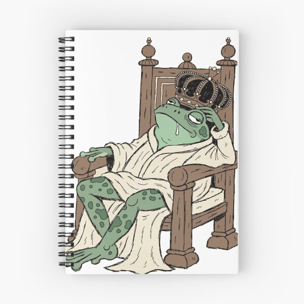 Item preview, Frog King | Lazy Medieval Frog Monarch designed and sold by fallmoree.