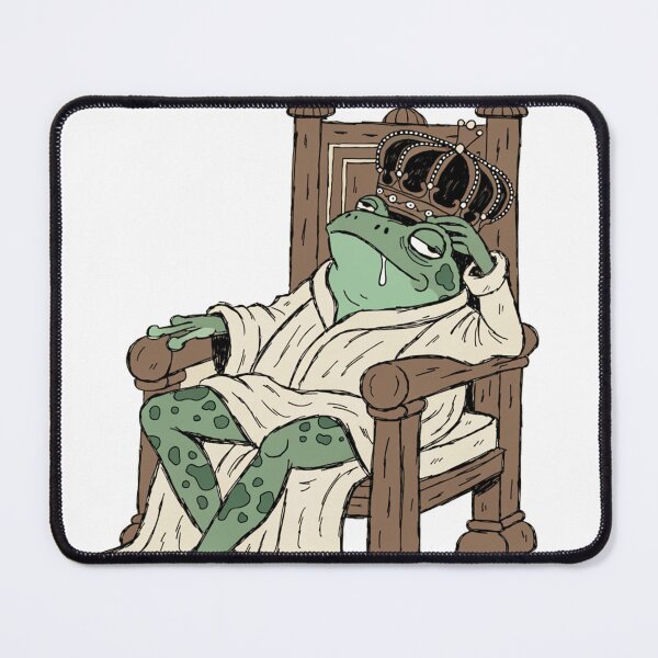 Item preview, Frog King | Lazy Medieval Frog Monarch designed and sold by fallmoree.