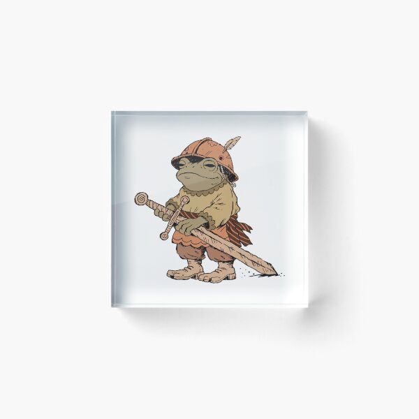 Item preview, Frog Knight | Medieval Warrior Frog Guardian designed and sold by fallmoree.