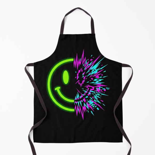 Item preview, Neon Glitch Acid Smiley Face Techno Rave designed and sold by SPAZE-Typo.