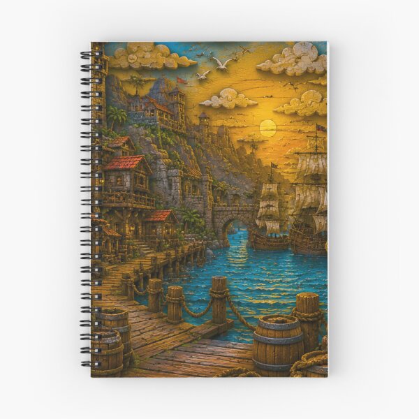 Item preview, The Pirate's Cove | Pirate Harbor Adventure Art designed and sold by IGLCreative.