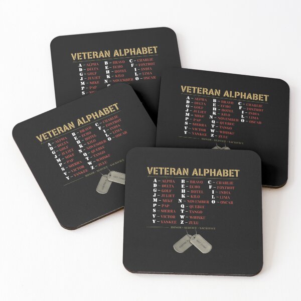 Item preview, Veteran Alphabet Retired Veteran Military Pride American Flag designed and sold by Redgiant87x.