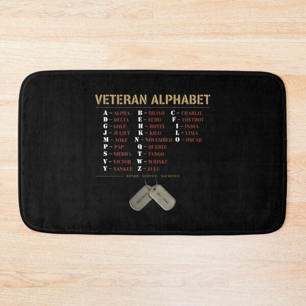Item preview, Veteran Alphabet Retired Veteran Military Pride American Flag designed and sold by Redgiant87x.