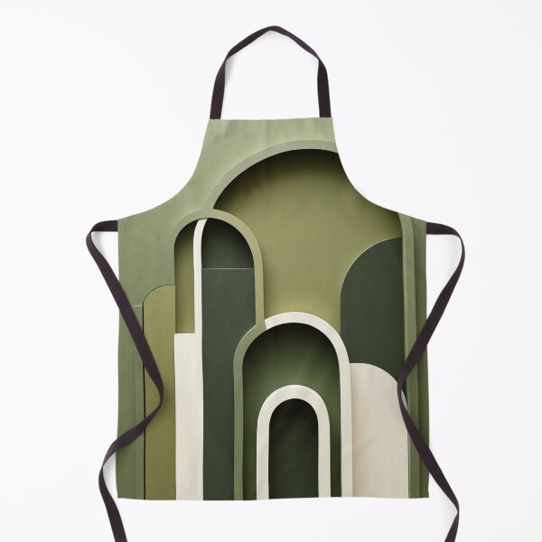 Item preview, Minimalist Sage Green Architecture Stairs Poster designed and sold by EnmarcArt.