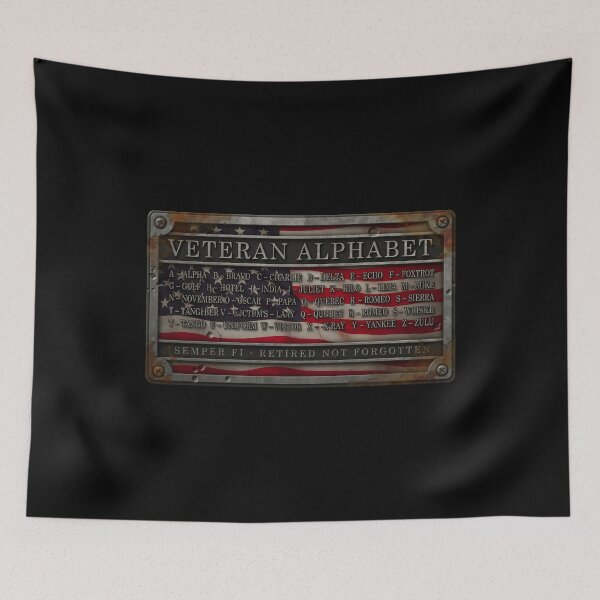 Item preview, Veteran Alphabet Patriotic Veteran Gift with American Flag designed and sold by Redgiant87x.