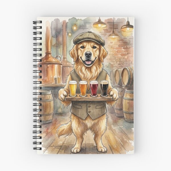 Item preview, Golden Retriever Beer | Whimsical Watercolor Dog  | Craft Beer Lover Gift designed and sold by CulturalCurios.