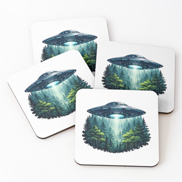 Item preview, UFO over the forest designed and sold by PeterPunkt.